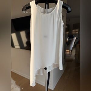 White Asymmetrical Women's Top